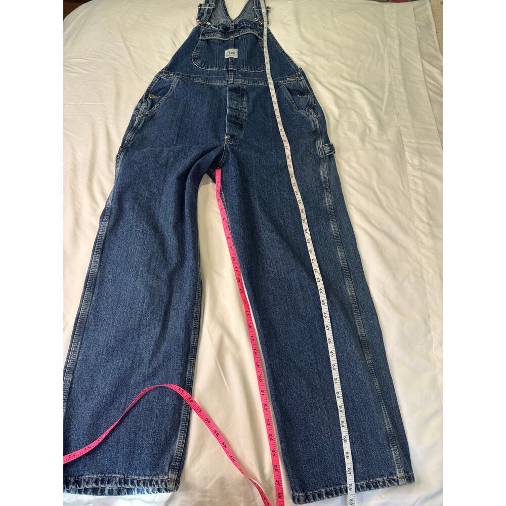 Vintage Lee Riveted Dungarees Denim Overalls - Picture 5 of 14
